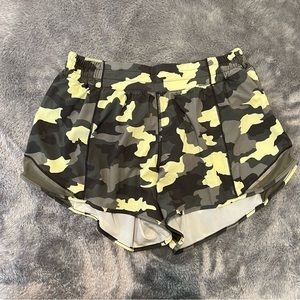 Lululemon Army Green Hotty Hot Shorts